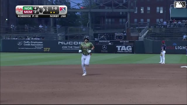 Connor Norby crushes a solo home run