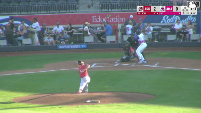 Jansel Luis homers (11) on a fly ball to left center field.