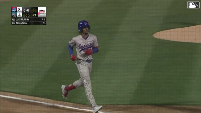 Kevin Alcántara's second home run of the game