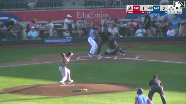Jansel Luis singles on a line drive to center fielder Bill Knight. Demetrio Crisantes scores.