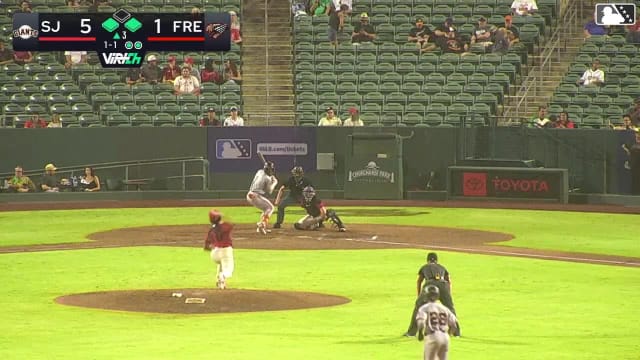 Josuar Gonzalez doubles (6) on a ground ball to left fielder Cort MacDonald. Angel Guzman scores. Oliver Tejada scores.