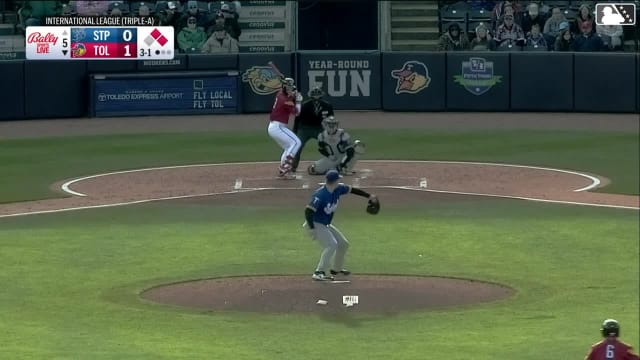 Zebby Matthews In play, run(s) to Max Clark