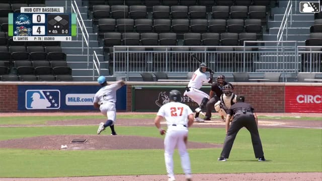 Hector Osorio homers (1) on a fly ball to right field. Maxton Martin scores.