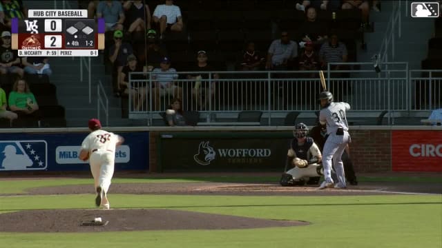 Jeral Perez singles on a ground ball to right fielder Maxton Martin. George Wolkow scores. Kaleb Freeman to 2nd.