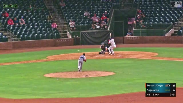 Luke Hill singles on a line drive to center fielder Dillon Lewis. Paxton Kling scores.