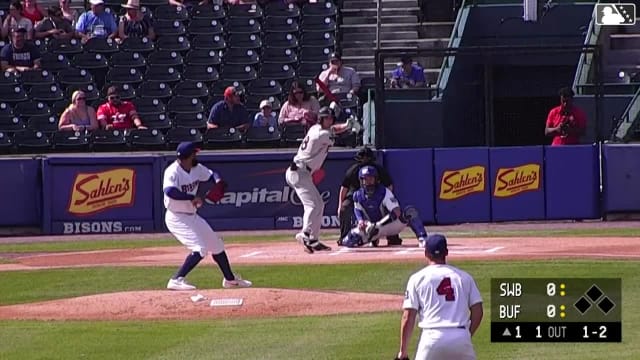 Spencer Jones homers (14) on a fly ball to left center field.