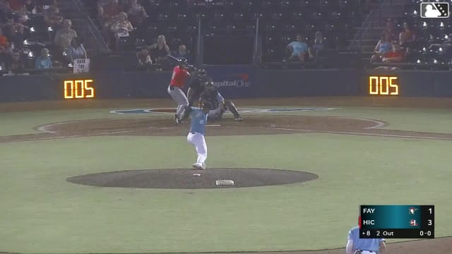 Logan Hughes homers (4) on a line drive to left field.