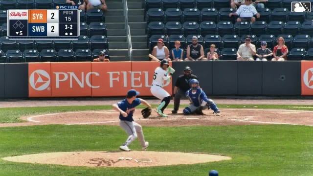 Oswaldo Cabrera strikes out swinging.