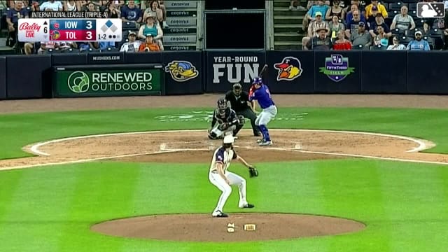 James Triantos singles on a line drive to center fielder Brett Callahan. Owen Miller scores.