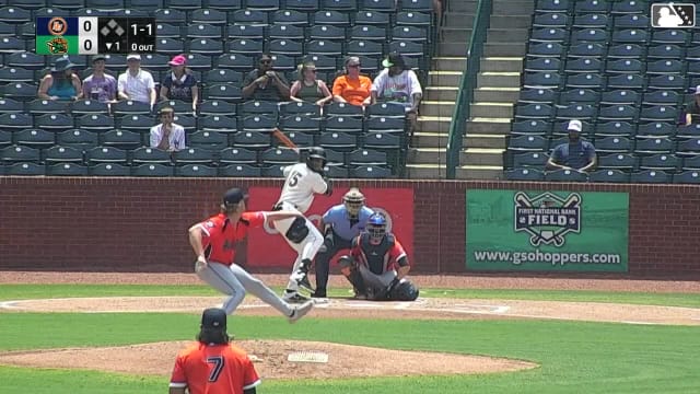 Edward Florentino homers (9) on a fly ball to center field.