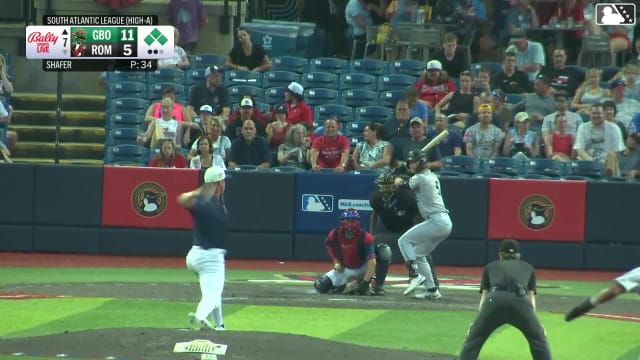 Easton Carmichael singles on a ground ball to third baseman Colby Jones. Carlos Caro scores. Edward Florentino to 3rd. Yordany De Los Santos to 2nd.