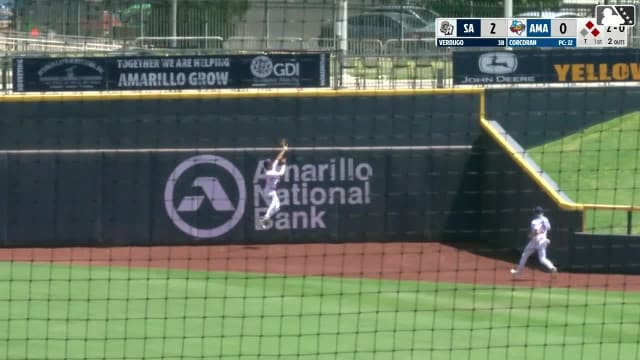 Druw Jones' leaping catch at the wall