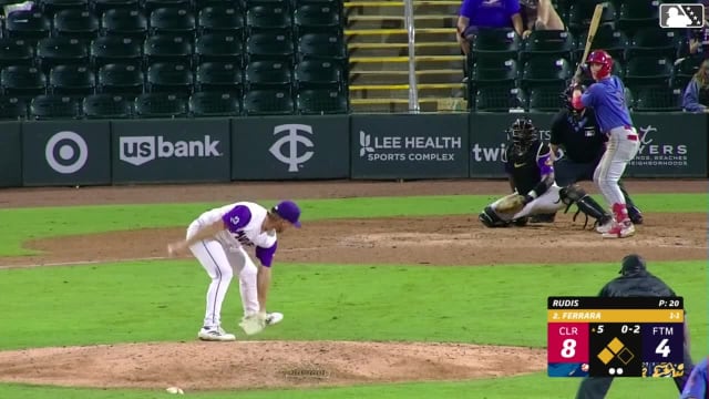 Brad Rudis In play, run(s) to Matthew Ferrara