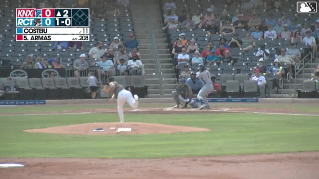 Ariel Armas homers (2) on a fly ball to left center field.