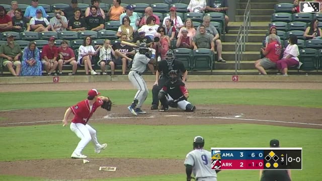 Jansel Luis singles on a line drive to center fielder Jonny Farmelo. Jordan Lawlar scores.