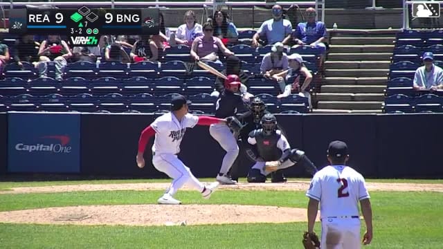 Dante Nori singles on a sharp line drive to right fielder TT Bowens. Bryson Ware scores.