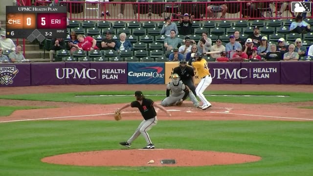 Thayron Liranzo homers (6) on a fly ball to left field.