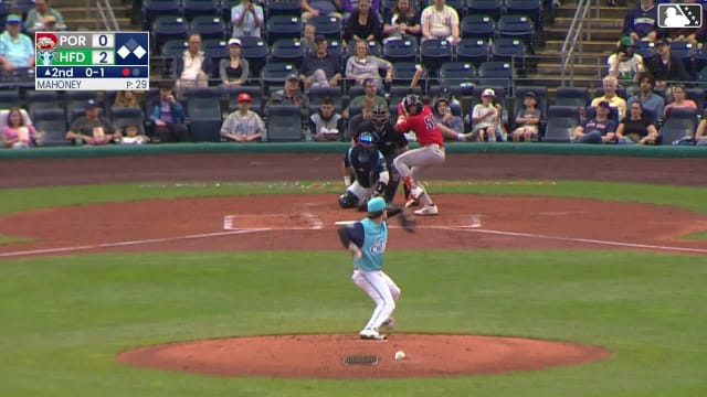 Jack Mahoney In play, no out to Franklin Arias