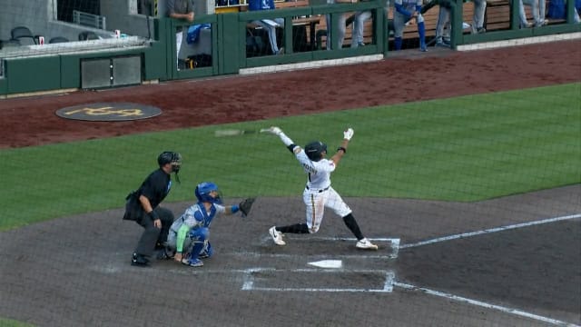 Christian Moore's four-hit game