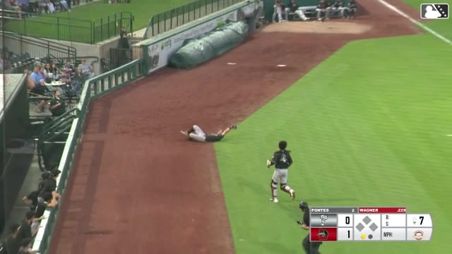 Ben Newton's sliding catch