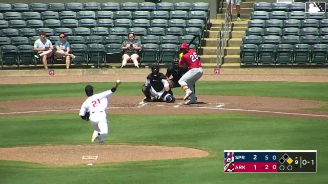 Jesús Báez homers (17) on a fly ball to left center field. Tai Peete scores.