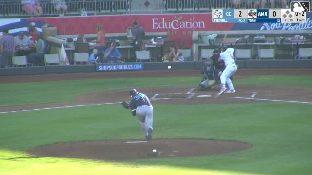 Cristofer Torin homers (14) on a fly ball to left center field.
