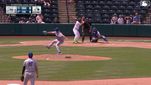 Andrew Pérez In play, run(s) to Kahlil Watson