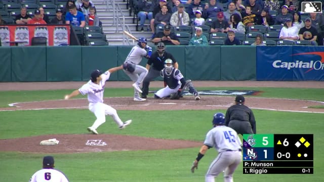 Roc Riggio homers (7) on a fly ball to right field. Jimmy Obertop scores. GJ Hill scores.