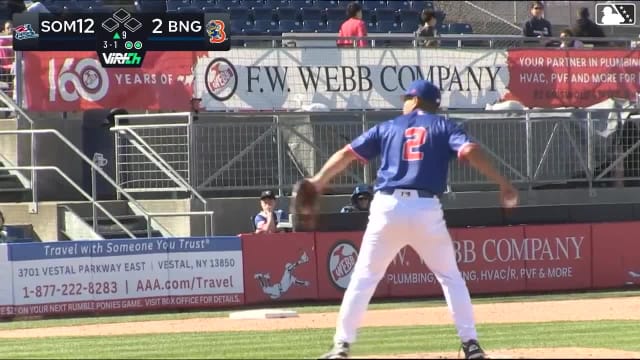 George Lombard Jr. homers (2) on a fly ball to right field.