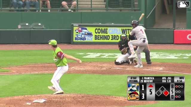 Welbyn Francisca homers (10) on a fly ball to left field. Tommy Hawke scores.