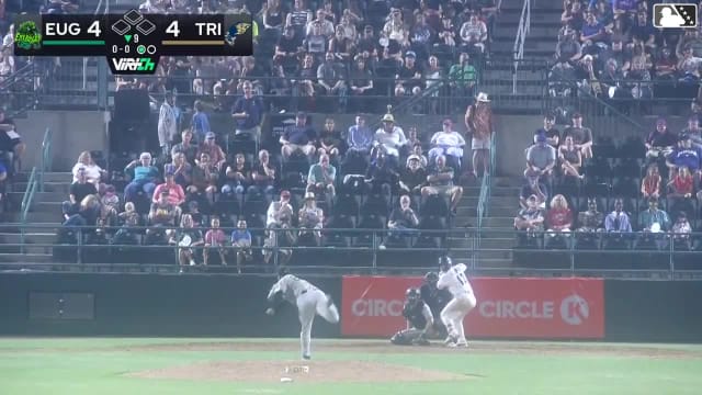 Juan Flores homers (11) on a fly ball to left field.