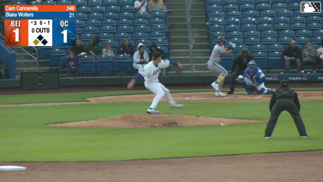 Cam Cannarella homers (2) on a fly ball to left field. Colby Shade scores.