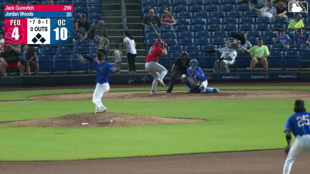 Jack Gurevitch homers (9) on a fly ball to center field.