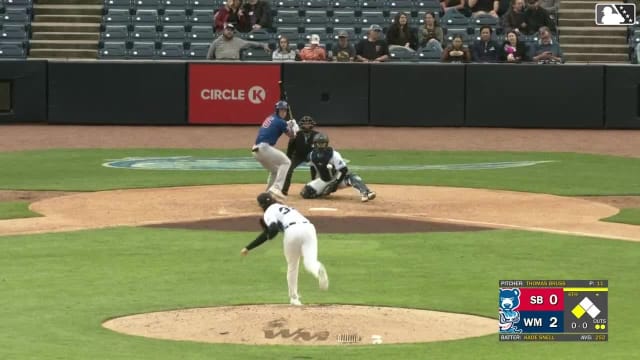 Kade Snell singles on a sharp line drive to right fielder Andrew Sojka. Kane Kepley scores.