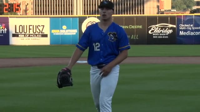 David Shields strikes out 10