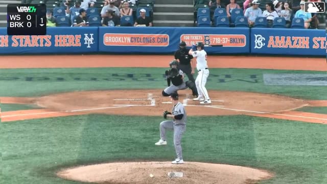 Jacob Reimer homers (1) on a fly ball to left field.
