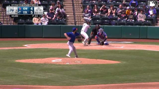 Cooper Ingle homers (3) on a fly ball to right field.