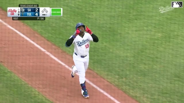 Zyhir Hope's two-run home run 
