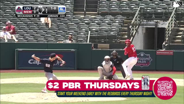Blaze Jordan homers (10) on a fly ball to right field.