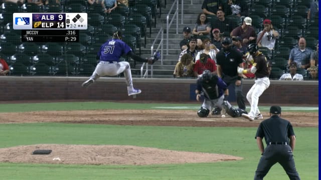 Jefry Yan's eccentric strikeout celebration