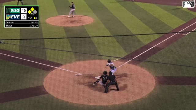Carlos Jimenez homers (20) on a line drive to center field. Axel Sanchez scores. Carter Dorighi scores.