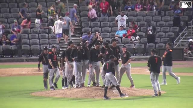 Deivy Cruz's final strikeout to complete no hitter