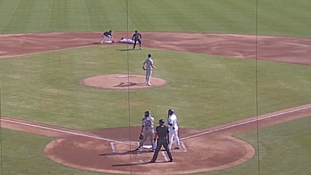 Drake Baldwin catches two runners stealing