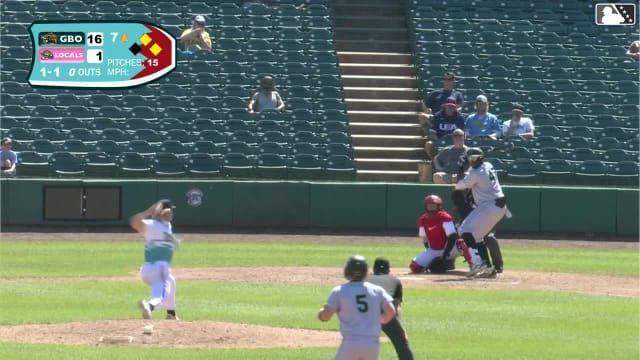 Tony Blanco Jr. doubles (5) on a sharp line drive to center fielder Devin Saltiban. Easton Carmichael scores. Jared Jones scores.