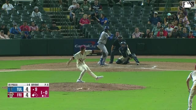 Josue De Paula homers (16) on a fly ball to left field. Jose Izarra scores.