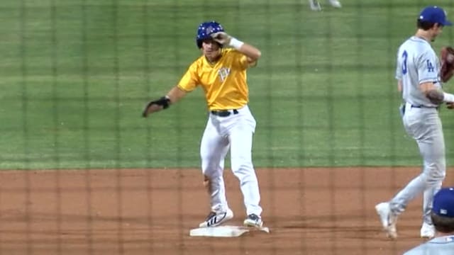 Drew Burress' three-hit, four-steal performance