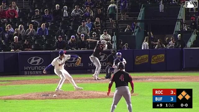 Abimelec Ortiz doubles (23) on a sharp line drive to right fielder Daz Cameron. Phillip Glasser scores. Maxwell Romero Jr. scores. Christian Franklin to 3rd.