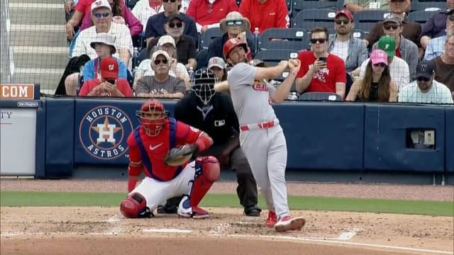 Thomas Saggese's first homer of spring