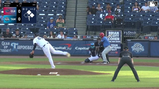 Mac Heuer reaches 97.1 MPH for the strikeout