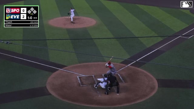 Tanner Thach homers (5) on a fly ball to right center field.